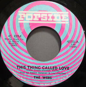 【SOUL 45】WEBS - THIS THING CALLED LOVE / TOMORROW (s231218021) 