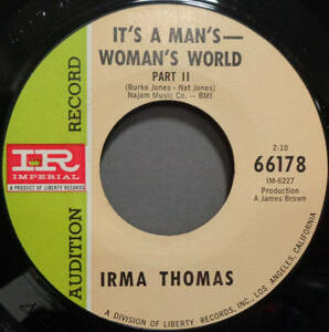 【SOUL 45】IRMA THOMAS - IT'S A MAN'S - WOMAN'S WORLD / PT.2 (s231228012) 