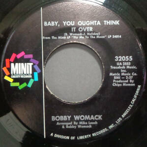 【SOUL 45】BOBBY WOMACK - BABY,YOU OUGHTA THINK IT OVER / CALIFORNIA DREAMIN (s231212002)