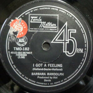 【SOUL 45】BARBARA RANDOLPH - I GOT A FEELING / YOU GOT ME HURTIN ALL OVER (s231230012) の画像1