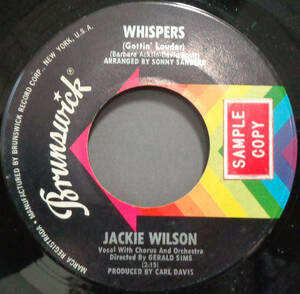 【SOUL 45】JACKIE WILSON - WHISPERS / THE FAIREST OF THEM ALL (s231214025) 