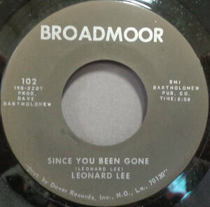 【SOUL 45】LEONARD LEE - SINCE YOU BEEN GONE / I'M A POOR BOY (s231207013) *shirley & lee