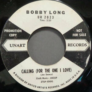 【SOUL 45】BOBBY LONG - CALLING (FOR THE ONE I LOVE) / DID YOU EVER DREAM LUCKY (s231207004) 