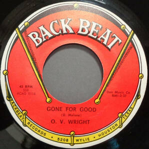 【SOUL 45】O.V. WRIGHT - GONE FOR GOOD / HOW LONG BABY (s231204025) の画像1