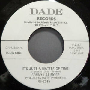 【SOUL 45】BENNY LATIMORE - IT'S JUST A MATTER OF TIME / LET'S MOVE AND GROOVE TOGETHER (s231209032) 