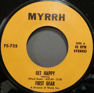 【SOUL 45】FIRST GEAR - GET HAPPY / THANK YOU BABY (s231210015) 