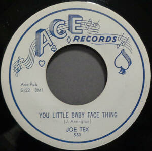 【SOUL 45】JOE TEX - YOU LITTLE BABY FACE THING / MOTHER'S ADVICE (s231212022) 