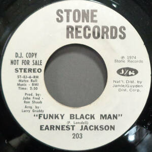 【SOUL 45】EARNET JACKSON - FUNKY BLACK MAN / WHY CAN'T I LOVE SOMEBODY (s231217032)