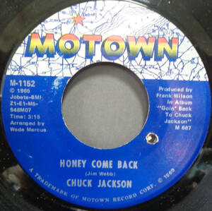 【SOUL 45】CHUCK JACKSON - HONEY COME BACK / WHAT AM I GONNA DO WITHOUT YOU (s231217037) 