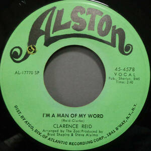 【SOUL 45】CLARENCE REID - I'M A MAN OF MY WORD / I'M GONNA TEAR YOU A NEW HEART (s231224029) 