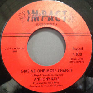 【SOUL 45】ANTHONY RAYE - GIVE ME ONE MORE CHANCE / HOLD ON TO WHAT YOU GOT (s231230007) 