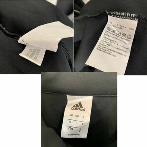 【USED】adidas アディダス スポーツ/トレーニングウェア ジャージジャケット メンズSサイズ 黒 薄手 ジム ランニング スリムタイプの画像9
