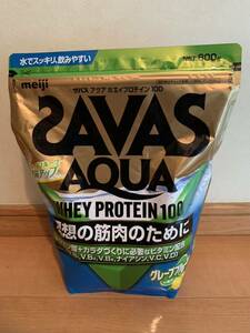 明治 SAVAS ザバス アクア ホエイプロテイン100 グレープフルーツ風味 (800g)送料無料★賞味期限2024/04 激安1円スタート★ダイエット32