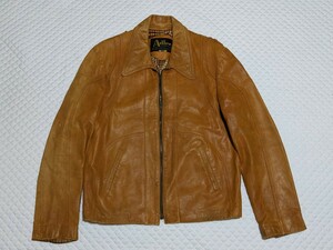 70s Adler アドラー レザージャケット USA 古着 ビンテージ 革ジャン ブラウン