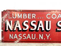ビンテージ 40's Nassau Supply Co サイン ビンテージサイン ヴィンテージ看板 大型看板 店舗什器 レタリング アメリカンビンテージ_画像6
