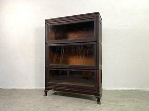  antique Macey company manufactured 3 step book shelf american antique meisi- library glass cabinet USA bookcase 