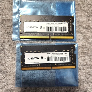 メモリ 8GB×2点 DDR4-2666 SO-DIMM 1.2V　ノート アイ・オー・データ 60s23-4218-2