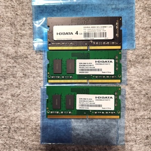 メモリ 4GB×3点 DDR4-2666 ノート アイ・オー・データ 60s23-4221-3