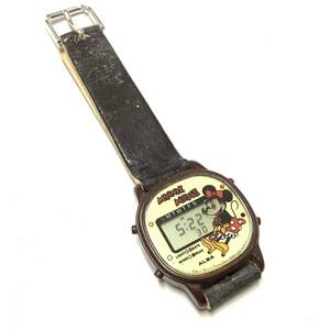 [ ultra rare! retro, battery replaced ] Seiko Alba SEIKO ALBA Disney Minnie Mouse digital wristwatch character watch 