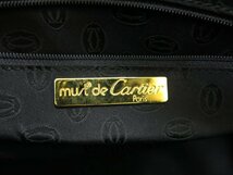 ◆美品◆Cartier カルティエ◆マスト◆ロゴ型押し◆カーフ レザー 本革◆ミニ ボストン ハンド バッグ◆ブラウン ゴールド金具◆A3081_画像10