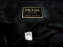 ●超美品●PRADA プラダ●ポコノ ナイロン カーフ レザー 本革●リュックサック●黒●SV金具●ヴィンテージ●B5 収納 かばん●Js42080_画像8