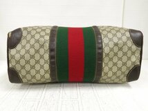 ◆GUCCI オールド グッチ◆GGスプリーム◆シェリー◆PVC ピッグスキン◆ボストン バッグ◆ブラウン系◆イタリア製◆ヴィンテージ◆A3300_画像5