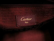 ●超美品●Cartier カルティエ●マスト●カーフ レザー 本革●ミニ ボストン ハンド バッグ●ボルドー●G金具●ヴィンテージ●Js42648_画像8