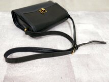 ●美品●GUCCI グッチ●クレスト●リザード 本 トカゲ 革 カーフ レザー 本革●ショルダー バッグ●ダークネイビー●ゴールド金具●Js42552_画像5