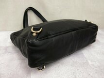 ●超美品●GUCCI グッチ●アビー●GGキャンバス カーフ レザー 本革●ハンド バッグ●黒●ゴールド金具●腕掛け●A4 収納 書類●かばん●Js_画像7