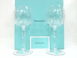 ◆未使用 保管品◆Tiffany&Co. ティファニー◆フローレット◆ペア ワイングラス セット◆クリスタル◆食器◆テーブルウェア◆A3561