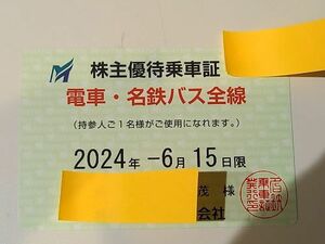 名古屋鉄道 名鉄 株主優待乗車証 定期券タイプ　女性名義　最新　未使用