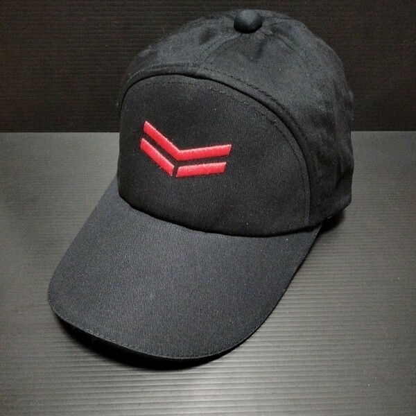● ヤンマー「YANMAR キャップ」刺繍 帽子　黒／赤マーク