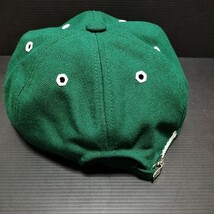 ● 日本製「レトロ キャップ」表記サイズ：Ｌ　　帽子　作業　農業　グリーン　緑_画像6