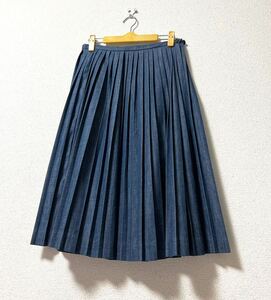 45rpm 45R インディゴ スカート 藍染　スカート ゴマデニムスカート プリーツスカート 巻きスカート