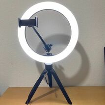 照明 リングライト LED 直径約26cm 高さ約40cm　(SAM816)_画像4