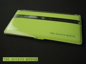  spo nichi прозрачный сигарета кейс каркас спорт Nippon античный USED retro Showa сигареты кейс THE SPORTS NIPPON