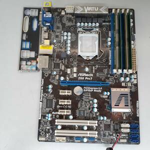 ASRock Z68 Pro3 LGA1155 INTEL第2世代 CPU対応 メモリ8GB付属 Windows10 Home認証 ATX 中古 動作品