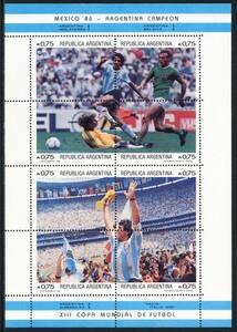 ☆アルゼンチン：1986 FIFAワールドカップ・優勝「アルゼンチン」・マラドーナ「神の手or悪魔の手」