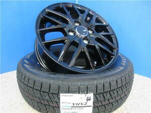 4本 ヴェネス VENES GB ブリヂストン BLIZZAK VRX2 2023年 155/65R14インチ JF系 N BOX スラッシュ JH系 N WGN N ONE ウェイク プレオ