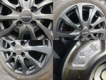 バリ溝 中古セット VRX3 165/65R14 ブリヂストン BLIZZAK BALMINUM TR10 5.5 14 4H 100 +39 ホイールセット パッソ タンク トール 白河_画像3