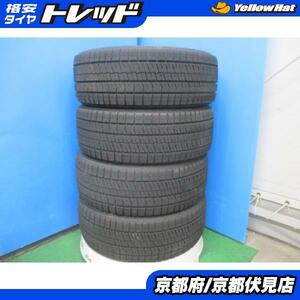 4本 バリ山!! 2022年製 中古 スタッドレス タイヤ ブリヂストン BLIZZAK VRX2 215/55R17 94Q エスティマ カムリ クラウン ヴェゼルなど