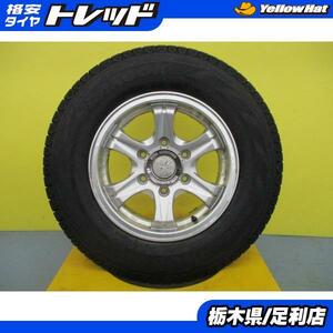 200系 ハイエース 冬タイヤ 4本 新品 ハンコック RW06 195/80R15 107/105 + 中古 アルミ KEELER レジアスエース スタッドレス 足利