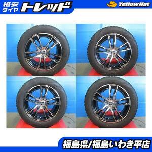 ★いわき★中古205/60R16 冬タイヤホイールセット 7J+45 5/120 外車 スタッドレスタイヤ 送料無料！