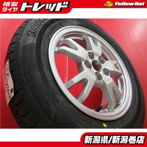 送料無料 4本 新品 ブリヂストン ニューノ NEWNO 195/65R15 トヨタ 純正 セット 国産 夏 23年製 6J +45 5H 100 プリウス ウィッシュ 新潟