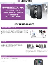 取寄せ品 冬タイヤ 4本SET WEDS ライツレーMG 6.0J+40 4H-100 ネクセン WINGUARD ice2 2023年製 205/50R17インチ E13系 ノートオーラ_画像5