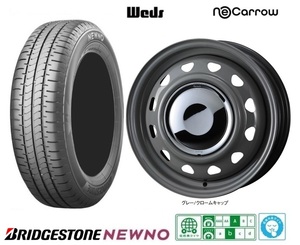 取寄せ品 WEDS ネオキャロGC ブリヂストン ニューノ 23年 155/65R14インチ EKワゴン EV クロス スペース デリカミニ トコット ココア