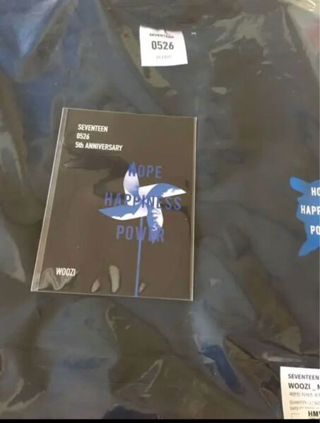 日本語カード付SEVENTEEN 0526 T-SHIRT WOOZI Mサイズ 新品未開封