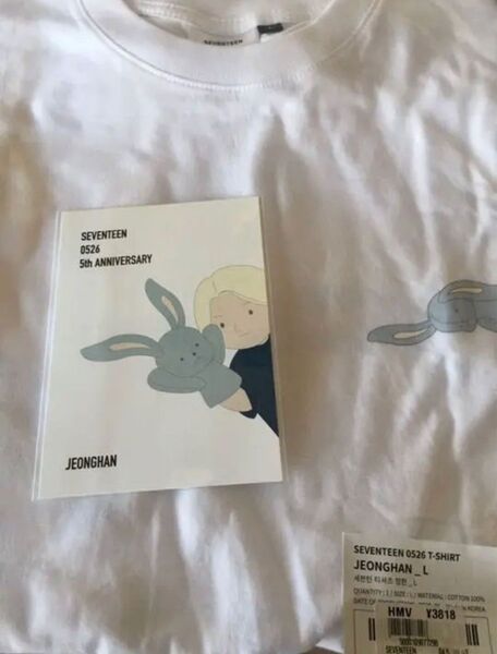 日本語カード付SEVENTEEN 0526T-SHIRTJEONGHAN Lサイズ新品未開封