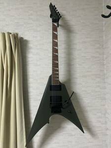 新品 ESP LTD ARROW-200（MILITARY GREEN SATIN) Flying V Randy V