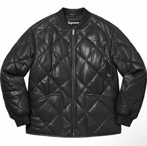 22AW Supreme Quilted Leather Work Jacket L キルティング レザー ワーク ジャケット シュプリーム